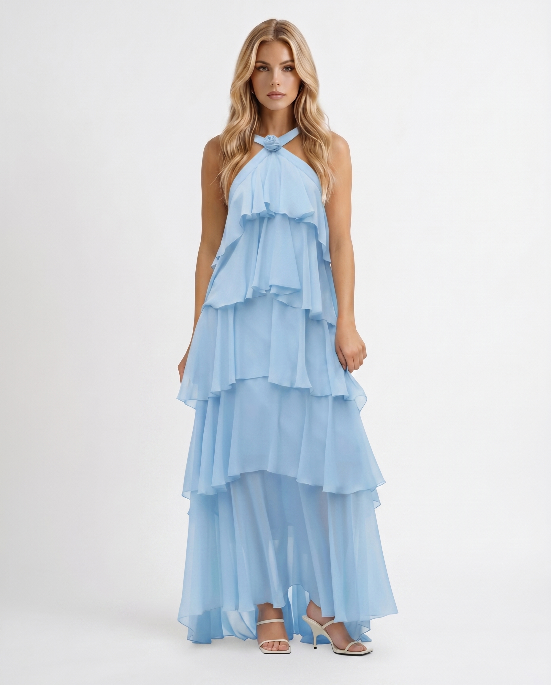 Elegantes ärmelloses Felicia Maxikleid